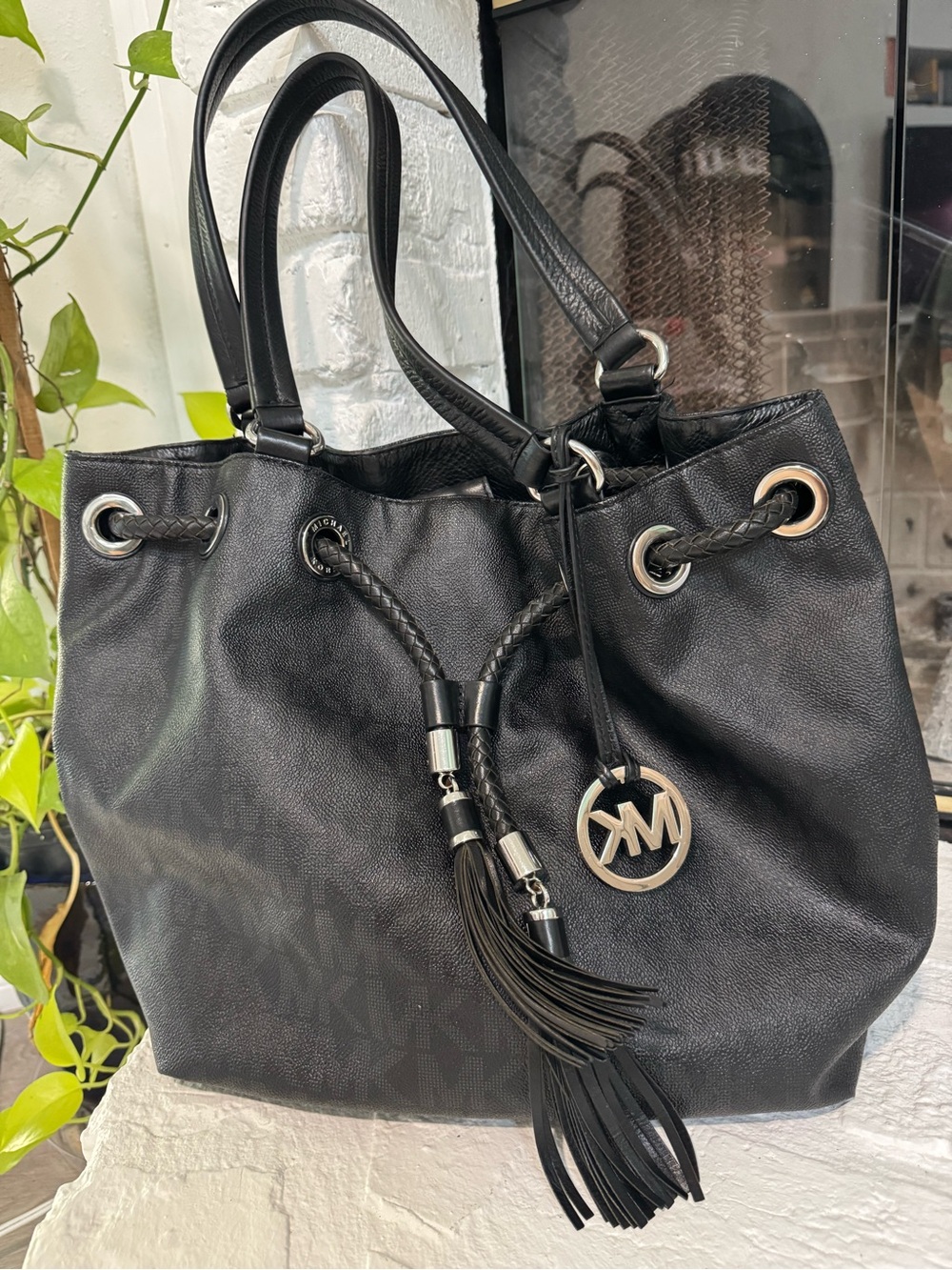 Vintage Michael Kors Braided Grommet Tote